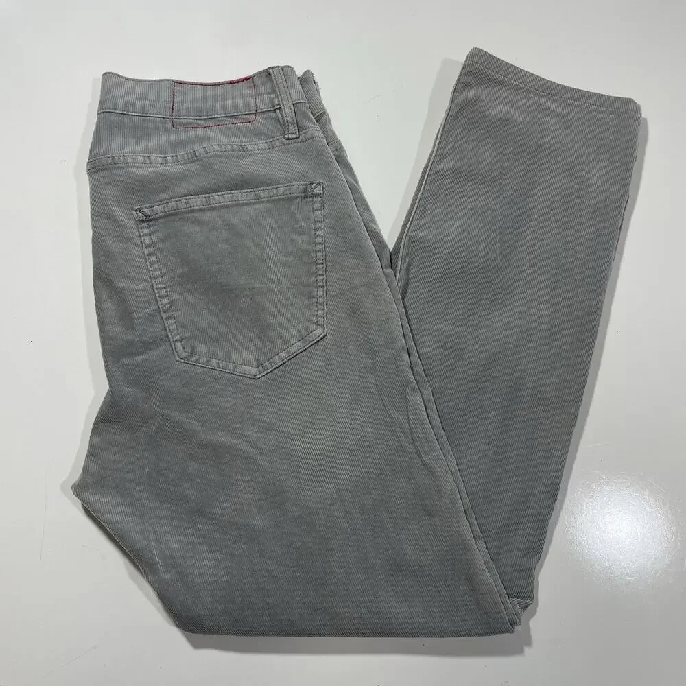 Marine Layer Pants Men’s 32 X 30 Gray Corduroy Cambridge Cord Casual Stretch